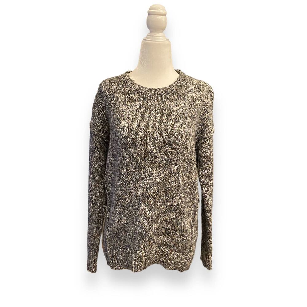 LOFT Marled Knit Sweater Crew Neck Small Petite